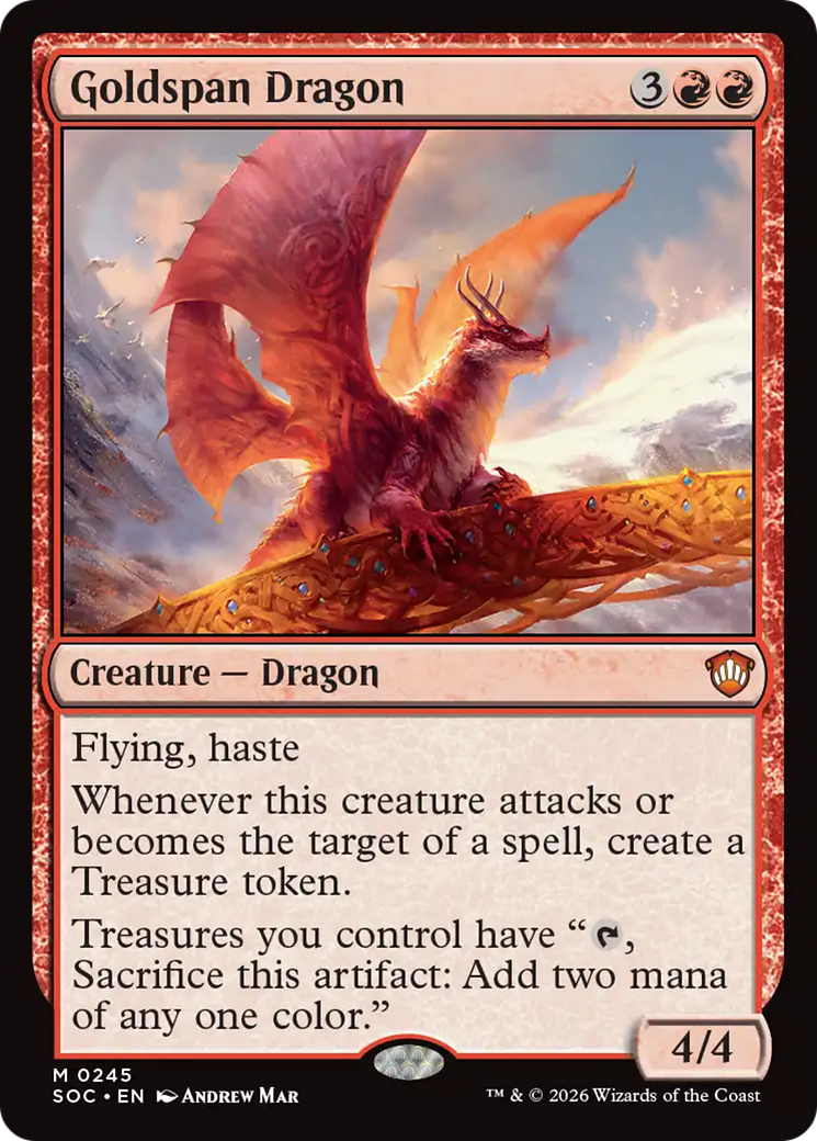 Goldspan Dragon [Secrets of Strixhaven Commander] | Tabernacle Games