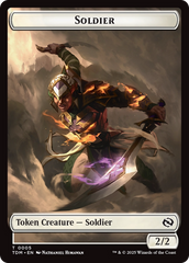Solider (0004) // Solider (0005) Double-Sided Token [Tarkir: Dragonstorm Tokens] | Tabernacle Games