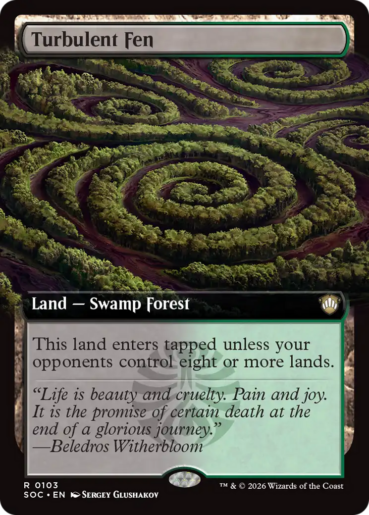Turbulent Fen (Extended Art) [Secrets of Strixhaven Commander] | Tabernacle Games
