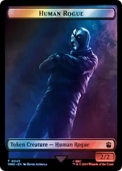 Human Rogue // Cyberman Double-Sided Token (Surge Foil) [Doctor Who Tokens] | Tabernacle Games