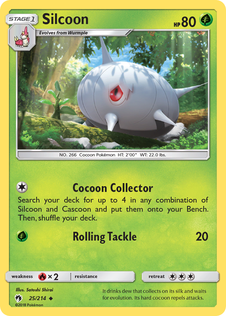 Silcoon (25/214) [Sun & Moon: Lost Thunder] | Tabernacle Games