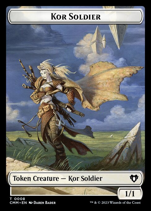 Treasure // Kor Soldier Double-Sided Token [Commander Masters Tokens] | Tabernacle Games