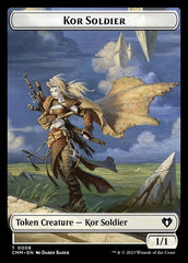 Treasure // Kor Soldier Double-Sided Token [Commander Masters Tokens] | Tabernacle Games