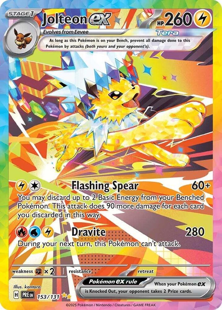 Jolteon ex (153/131) [Scarlet & Violet: Prismatic Evolutions] | Tabernacle Games