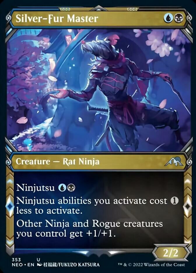 Silver-Fur Master (Showcase Ninja) [Kamigawa: Neon Dynasty] | Tabernacle Games