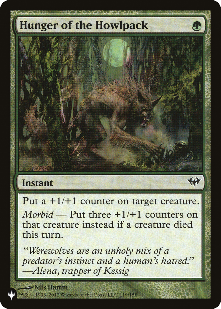Hunger of the Howlpack [The List] | Tabernacle Games