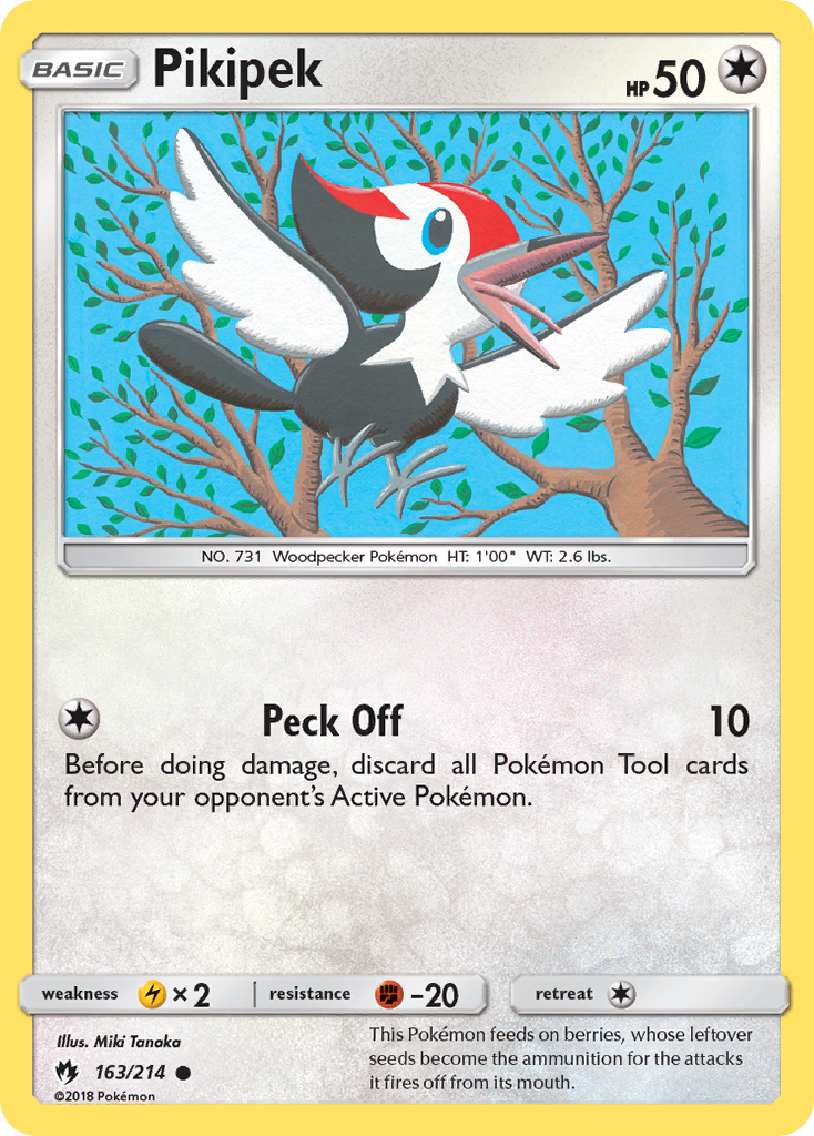 Pikipek (163/214) [Sun & Moon: Lost Thunder] | Tabernacle Games