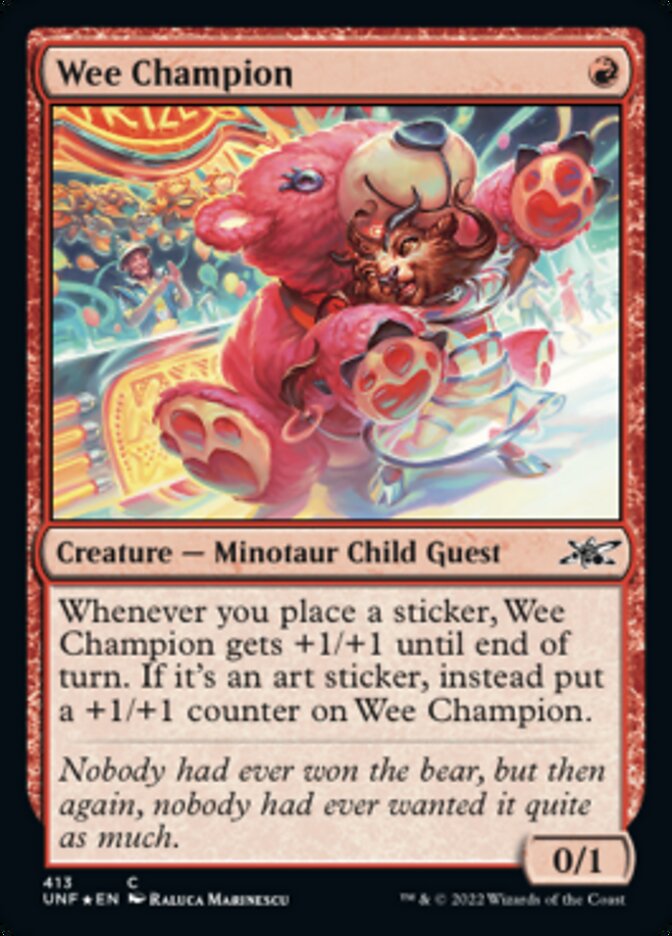 Wee Champion (Galaxy Foil) [Unfinity] | Tabernacle Games