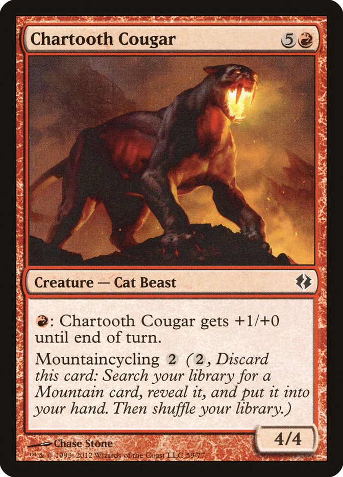 Chartooth Cougar [Duel Decks: Venser vs. Koth] | Tabernacle Games