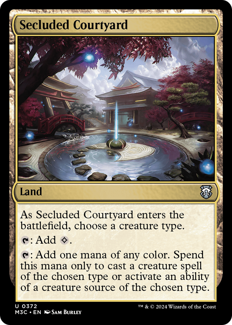 Secluded Courtyard (Ripple Foil) [Modern Horizons 3 Commander] | Tabernacle Games