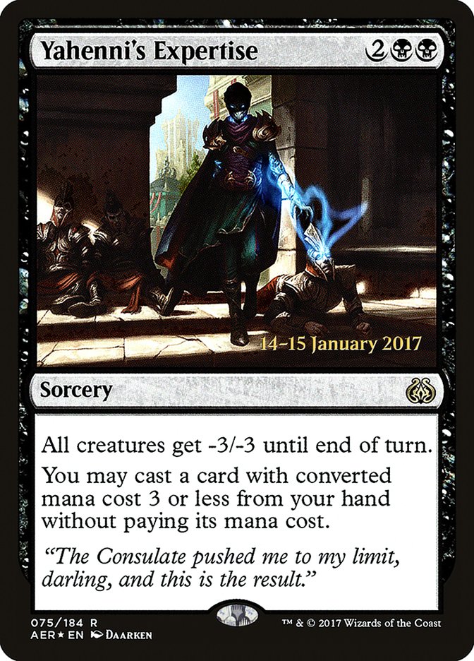 Yahenni's Expertise [Aether Revolt Prerelease Promos] | Tabernacle Games