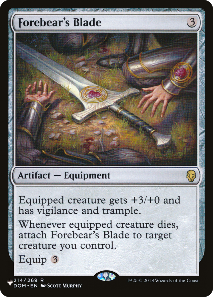 Forebear's Blade [The List] | Tabernacle Games