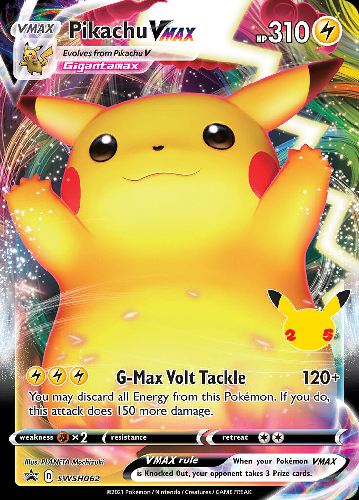 Pikachu VMAX (SWSH062) (Celebrations) [Sword & Shield: Black Star Promos] | Tabernacle Games