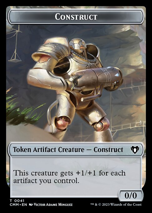 Servo // Construct (0041) Double-Sided Token [Commander Masters Tokens] | Tabernacle Games