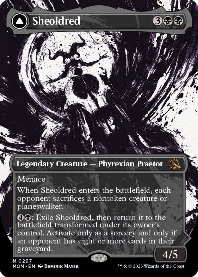 Sheoldred // The True Scriptures (Showcase Planar Booster Fun) [March of the Machine] | Tabernacle Games