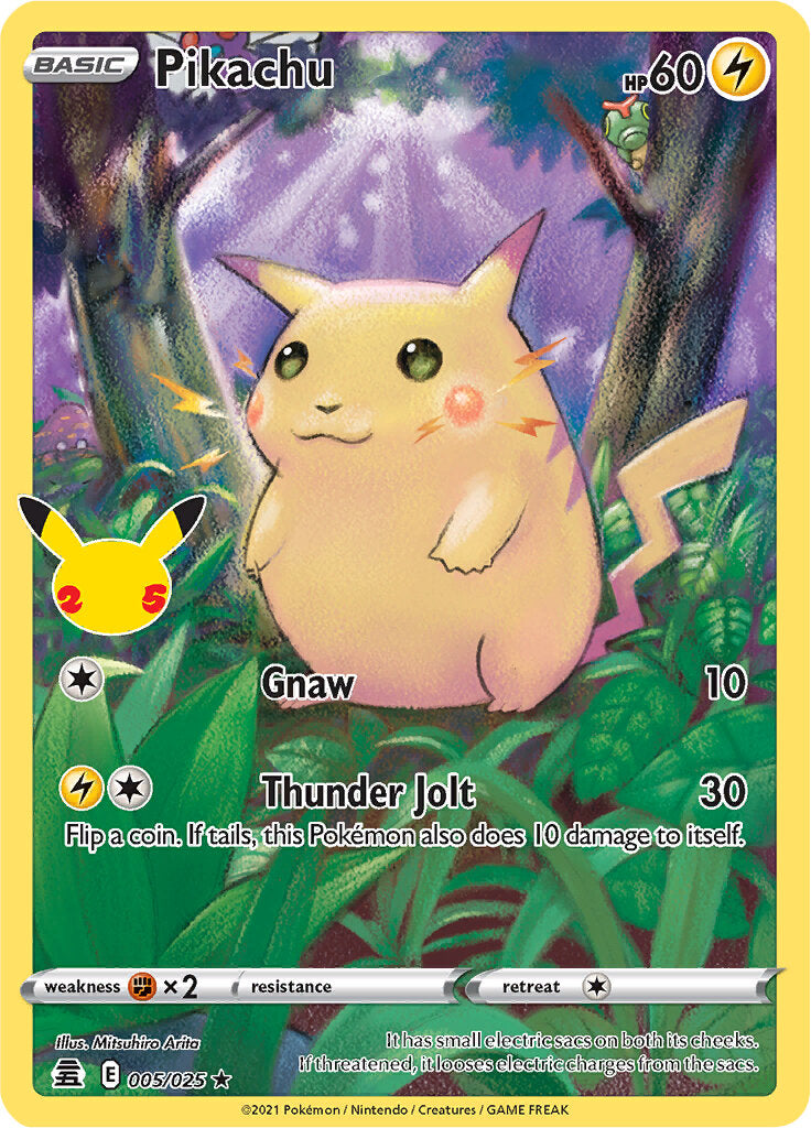 Pikachu (005/025) [Celebrations: 25th Anniversary] | Tabernacle Games