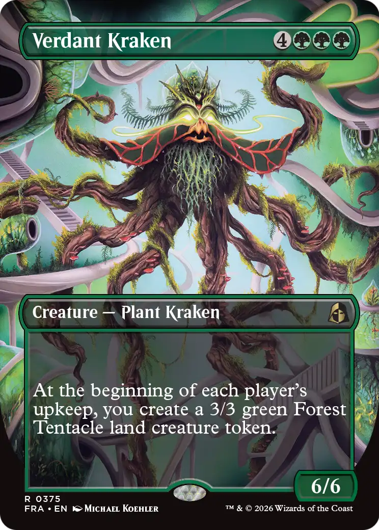 Verdant Kraken (Borderless) [Reality Fracture] | Tabernacle Games
