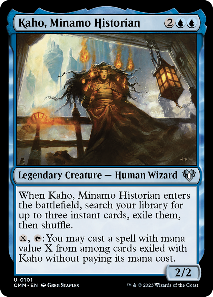 Kaho, Minamo Historian [Commander Masters] | Tabernacle Games