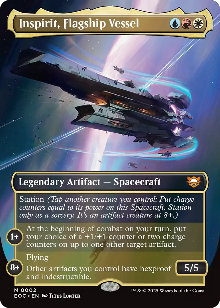 Inspirit, Flagship Vessel (Borderless) [Edge of Eternities Commander] | Tabernacle Games