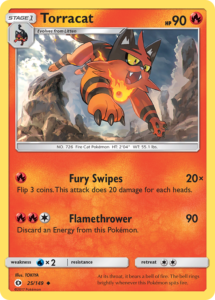 Torracat (25/149) [Sun & Moon: Base Set] | Tabernacle Games