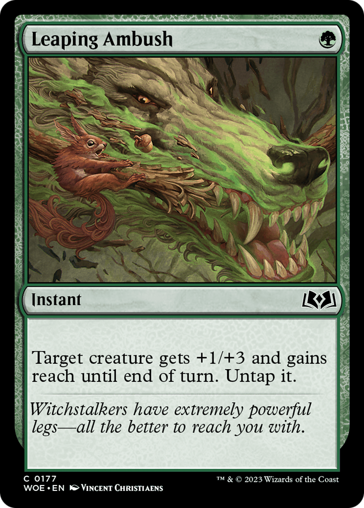Leaping Ambush [Wilds of Eldraine] | Tabernacle Games