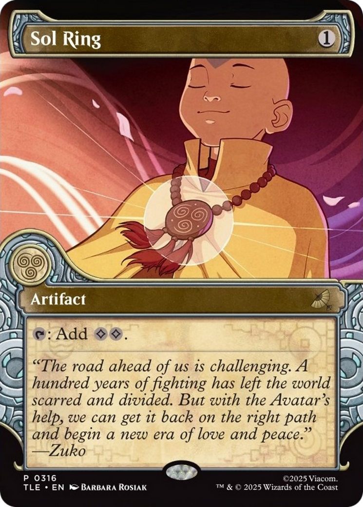 Sol Ring (Showcase) [Avatar: The Last Airbender: Eternal-Legal] | Tabernacle Games
