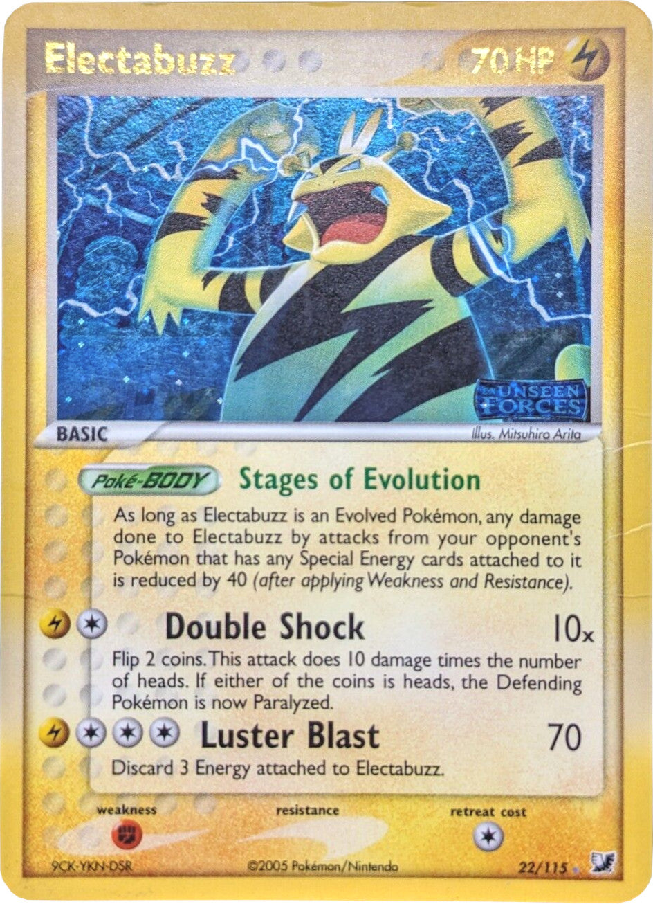 Electabuzz (22/115) (Stamped) [EX: Unseen Forces] | Tabernacle Games