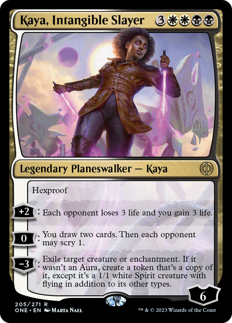 Kaya, Intangible Slayer (Promo Pack) [Phyrexia: All Will Be One Promos] | Tabernacle Games
