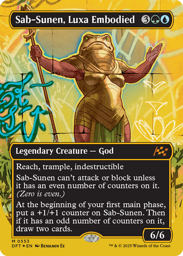 Sab-Sunen, Luxa Embodied (Borderless) (First-Place Foil) [Aetherdrift] | Tabernacle Games