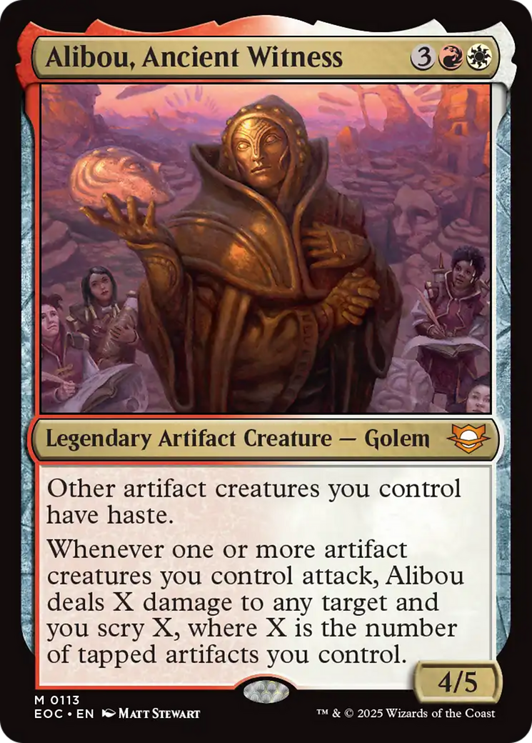 Alibou, Ancient Witness [Edge of Eternities Commander] | Tabernacle Games
