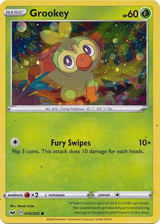 Grookey (010/202) (Cosmos Holo) [Sword & Shield: Base Set] | Tabernacle Games