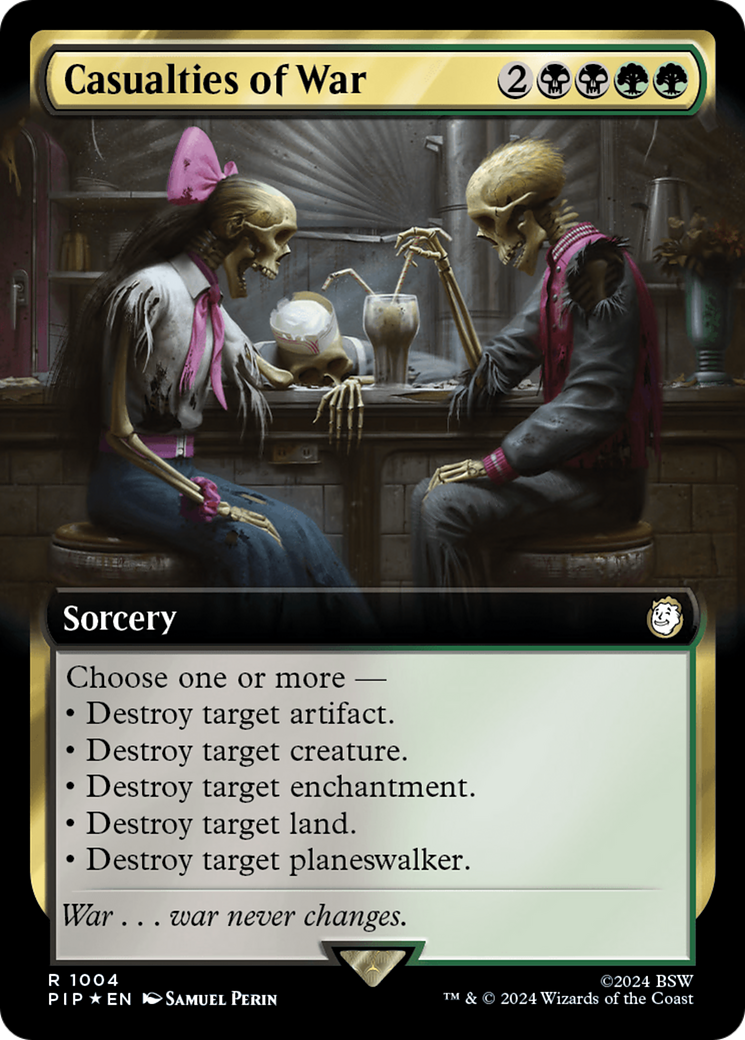 Casualties of War (Extended Art) (Surge Foil) [Fallout] | Tabernacle Games
