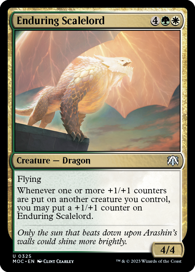 Enduring Scalelord [March of the Machine Commander] | Tabernacle Games