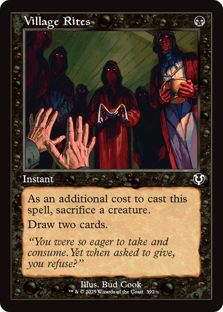 Village Rites (Retro Frame) [Innistrad Remastered] | Tabernacle Games