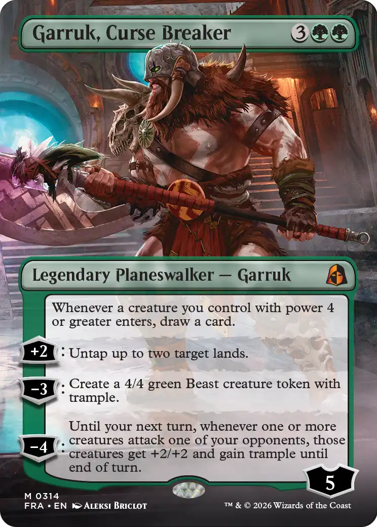 Garruk, Curse Breaker (Borderless) [Reality Fracture] | Tabernacle Games
