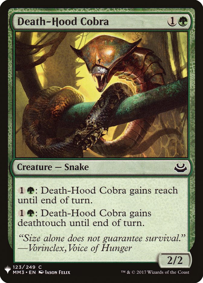 Death-Hood Cobra [Mystery Booster] | Tabernacle Games