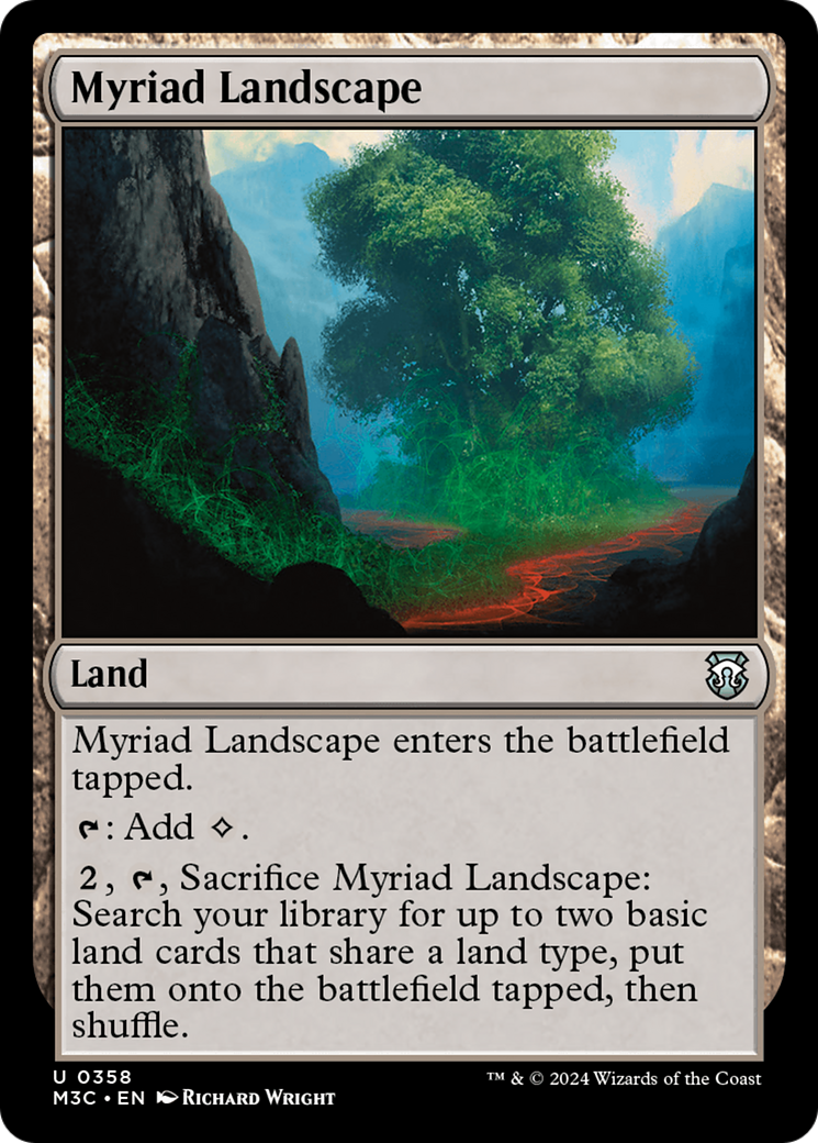 Myriad Landscape (Ripple Foil) [Modern Horizons 3 Commander] | Tabernacle Games