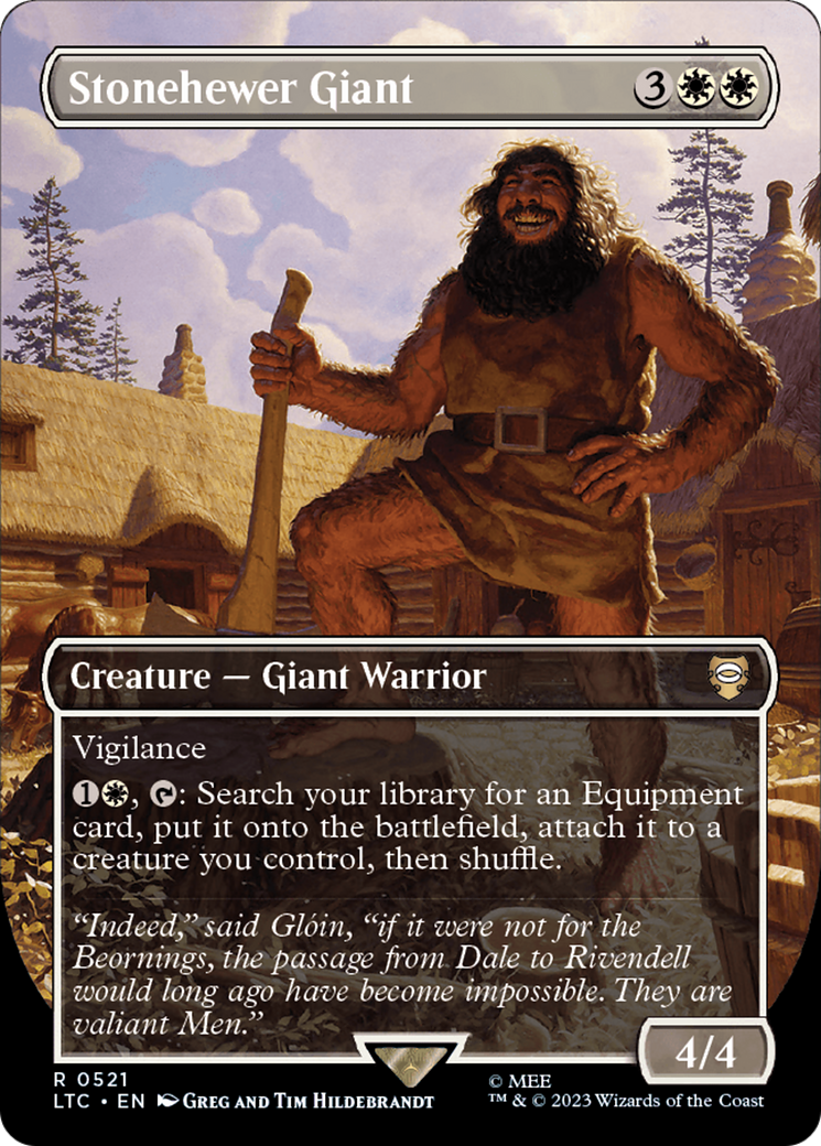 Stonehewer Giant (Borderless) [The Lord of the Rings: Tales of Middle-Earth Commander] | Tabernacle Games
