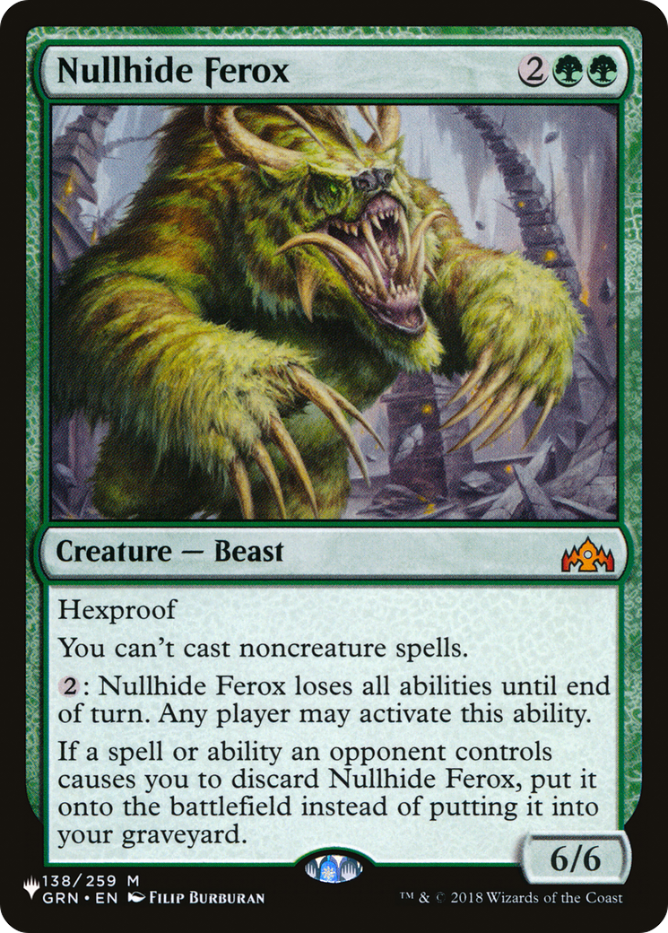 Nullhide Ferox [The List] | Tabernacle Games