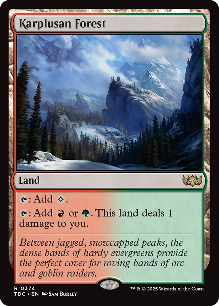 Karplusan Forest [Tarkir: Dragonstorm Commander] | Tabernacle Games