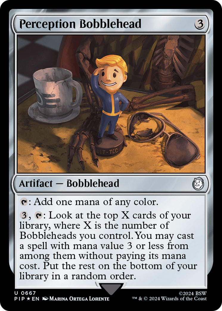 Perception Bobblehead (Surge Foil) [Fallout] | Tabernacle Games