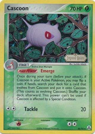 Cascoon (30/92) (Stamped) [EX: Legend Maker] | Tabernacle Games