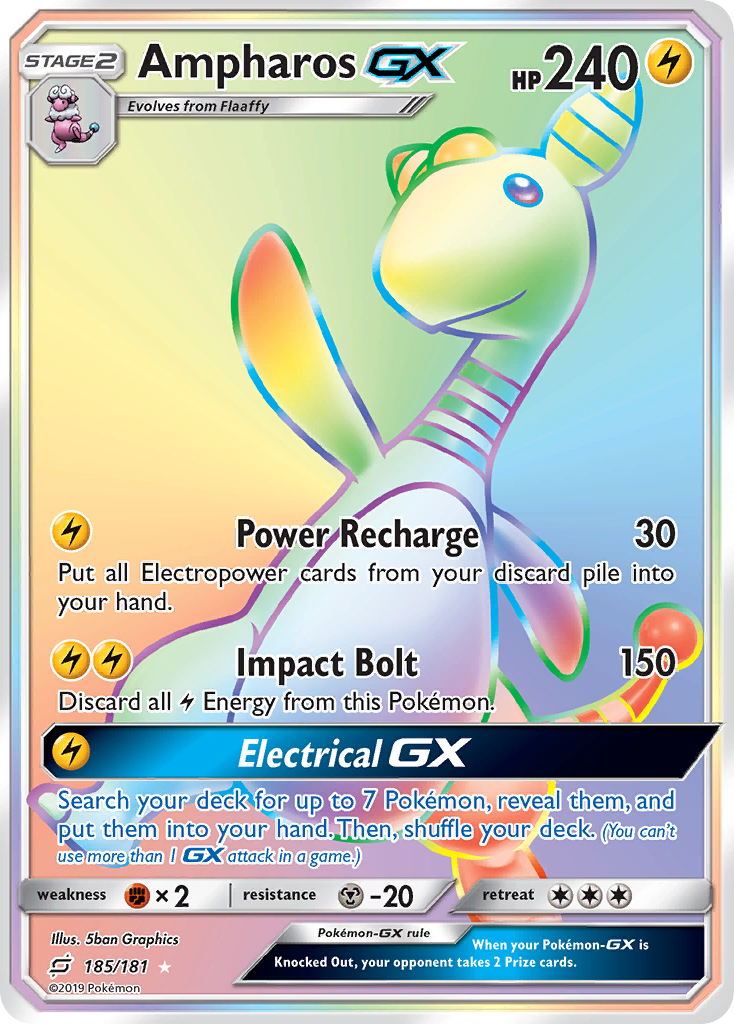 Ampharos GX (185/181) [Sun & Moon: Team Up] | Tabernacle Games