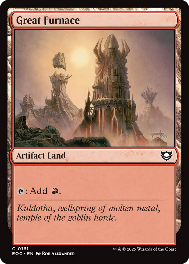 Great Furnace [Edge of Eternities Commander] | Tabernacle Games