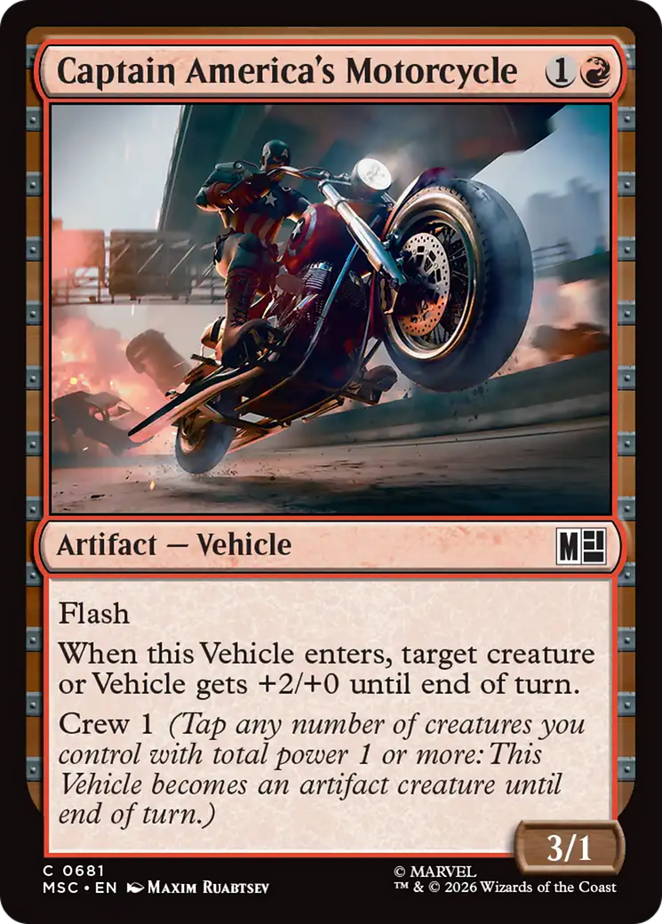 Captain America's Motorcycle [Marvel Super Heroes Commander] | Tabernacle Games