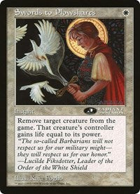 Swords to Plowshares (Oversized) [Oversize Cards] | Tabernacle Games