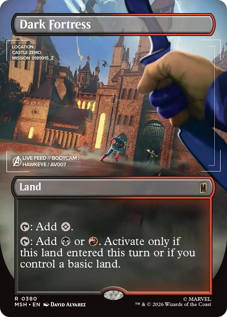 Dark Fortress (Borderless) [Marvel Super Heroes] | Tabernacle Games