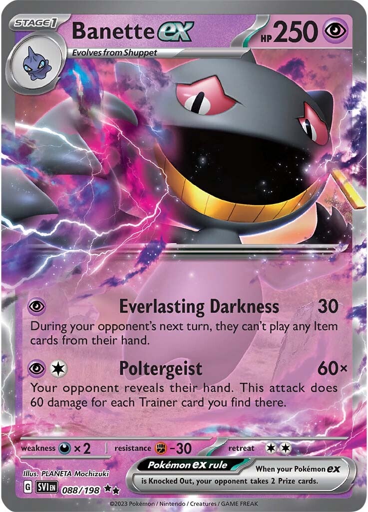 Banette ex (088/198) [Scarlet & Violet: Base Set] | Tabernacle Games