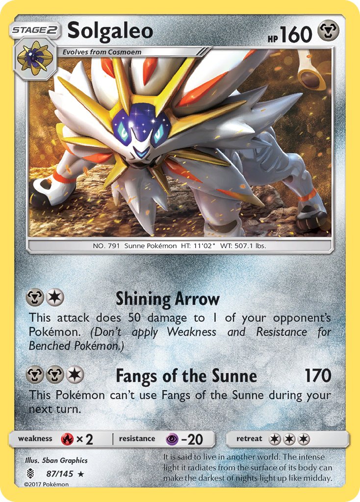 Solgaleo (87/145) (Theme Deck Exclusive) [Sun & Moon: Guardians Rising] | Tabernacle Games