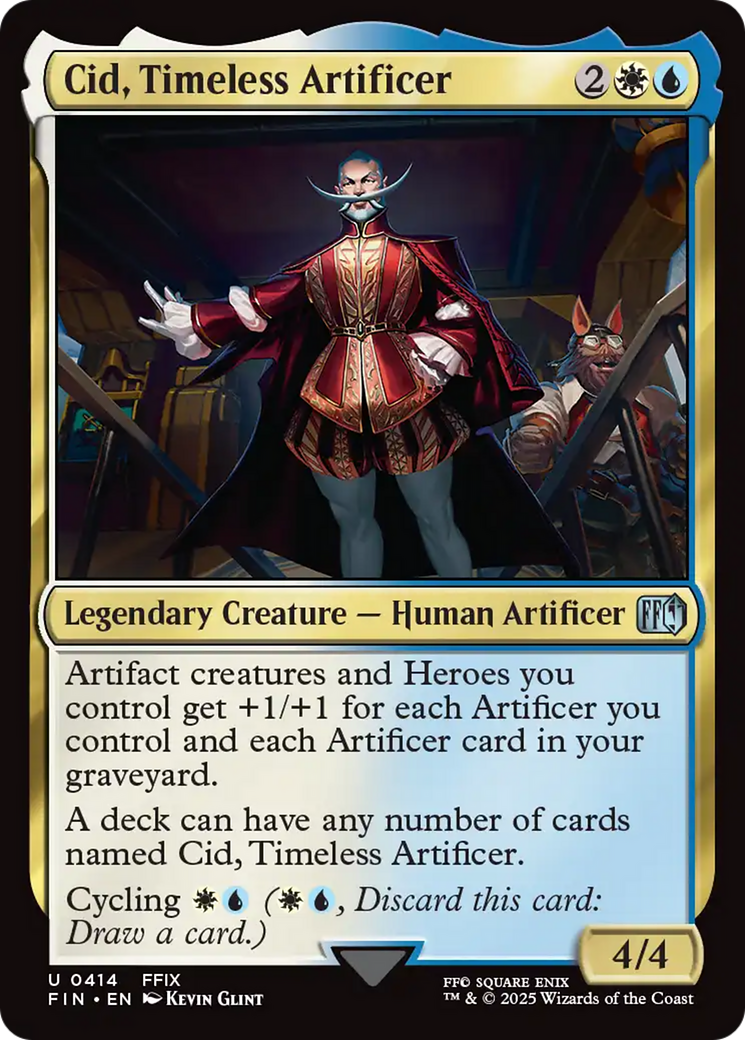 Cid, Timeless Artificer (0414) [FINAL FANTASY] | Tabernacle Games